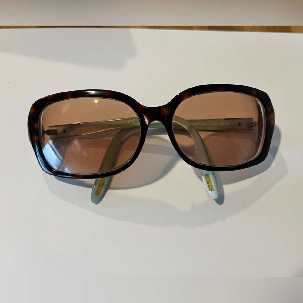 Ralph Lauren Tortoise and Gold Sunglasses frame width 135